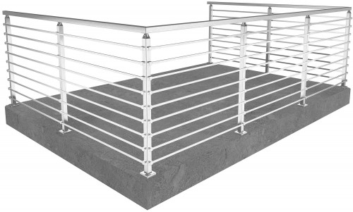 bar railing seattle floor mounted 42 in